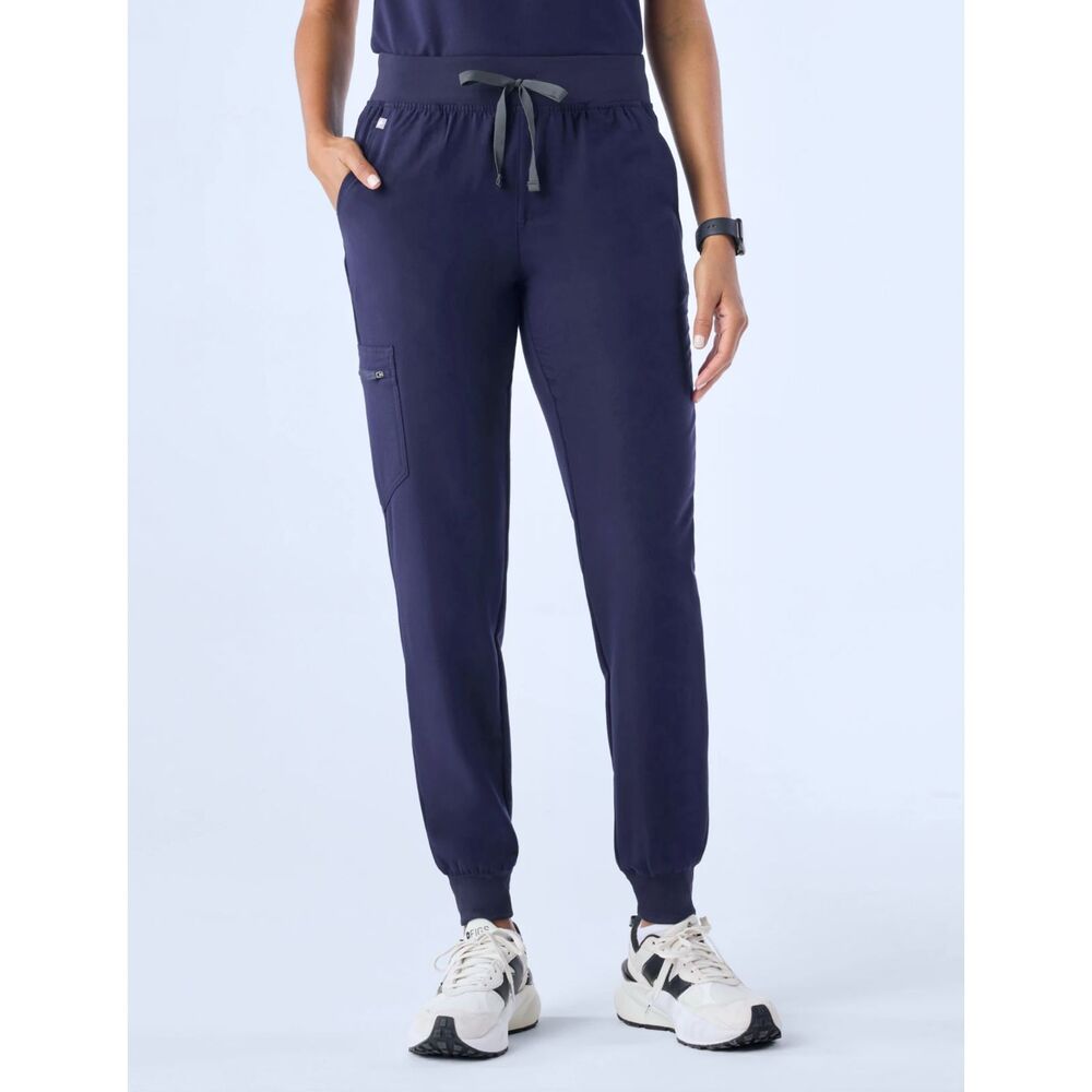 FIGS Zamora Navy Blue Jogger Scrubs Trouser Pants Womens Small